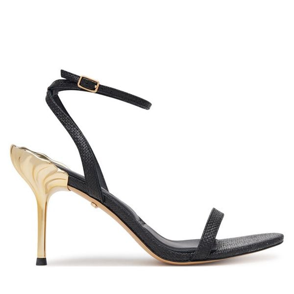 Sandały Aldo. Czarne sandały damskie ALDO, bez wzorów, bez obcasa, na szpilce, bez zapięcia. Za 839.99 zł.