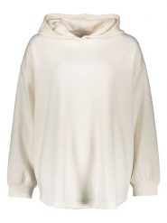Copenhagen Studios Bluza w kolorze kremowym rozmiar: 44/46. Brązowe bluzy damskie Copenhagen Studios, bez wzorów, z kapturem. Za 159.95 zł.