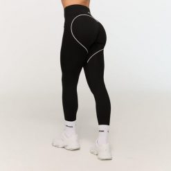 Legginsy damskie fitness z wysokim stanem czarne Varsity. Czarne legginsy damskie GYMBEAM, m, bez wzorów, z materiału. Za 113.90 zł.