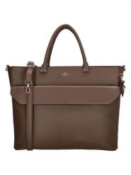 Charm Torebka w kolorze brązowym - 47 x 32 x 13,5 cm rozmiar: onesize. Brązowe torebki klasyczne damskie Charm, z materiału, przez ramię, bez dodatków. Za 173.99 zł.