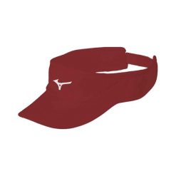 Czapka przeciwsłoneczna Mizuno Drylite czerwona. Czerwone czapki z daszkiem damskie Mizuno, bez wzorów. Za 83.99 zł.