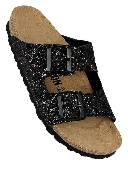 BAYTON Klapki "Atlas" w kolorze czarnym rozmiar: 40. Czarne klapki damskie Bayton, bez wzorów, z otwartym noskiem, bez obcasa, bez zapięcia. Za 157.73 zł.