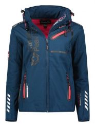 Canadian Peak Kurtka softshellowa "Reineak" w kolorze niebieskim rozmiar: L. Niebieskie kurtki sportowe damskie Canadian Peak, l, z aplikacjami, bez kaptura. Za 224.95 zł.