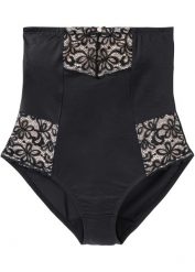 Figi shape, silny efekt modelowania sylwetki. Czarne bielizna korygująca bonprix, bez wzorów, z bawełny. Za 79.99 zł.