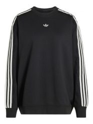 Adidas Bluza Lace 3 Stripes Crew LG4251 Czarny Regular Fit. Czarne bluzy damskie Adidas, xs, bez wzorów, z bawełny, bez kaptura. Za 299.99 zł.