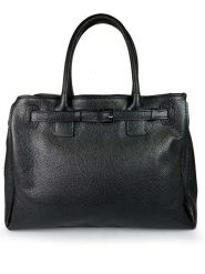 ORE10 Skórzana torebka "Trast" w kolorze czarnym - 38 x 28 x 15 cm rozmiar: onesize. Czarne torebki klasyczne damskie ORE10, z materiału, przez ramię, bez dodatków. Za 404.99 zł.