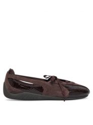 Puma Baleriny Speedcat Ballet Nova Croc 40881301 Brązowy. Brązowe balerinki damskie Puma, bez wzorów, ze skóry. Za 399.99 zł.