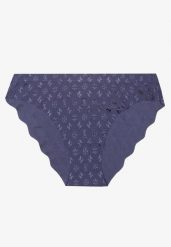 Niebieskie Bezszwowe Majtki Figi w Geometryczny Wzór Vivalisa. Niebieskie figi Born2be, bez wzorów. Za 4.99 zł.