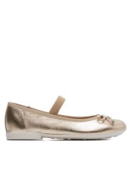 Geox Baleriny Jr Plie' J4555D 00044 C2010 S Złoty. Żółte baleriny dziewczęce Geox, bez wzorów, ze skóry, bez obcasa, bez zapięcia. Za 289.99 zł.
