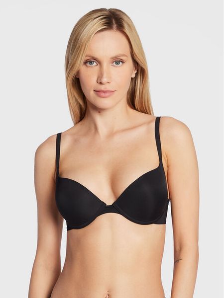 Wonderbra Biustonosz push-up WB009443 Czarny. Czarne biustonosze Wonderbra, bez wzorów, z syntetyku. Za 149.99 zł.