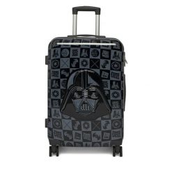 Walizka średnia Star Wars. Czarne walizki Star Wars, bez wzorów, średnie. Za 279.99 zł.
