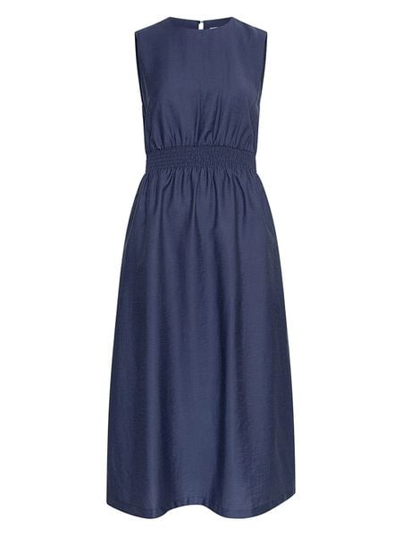 MOSS COPENHAGEN Sukienka w kolorze granatowym rozmiar: XL. Niebieskie sukienki damskie Moss Copenhagen, bez wzorów, z wiskozy, bez ramiączek. Za 132.05 zł.