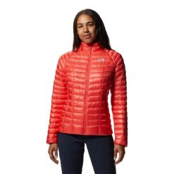 Damska kurtka turystyczna Mountain Hardwear Ghost Whisperer/2. Czerwone kurtki damskie Mountain Hardwear, l, bez wzorów, z puchu, bez kaptura. Za 1,186.25 zł.