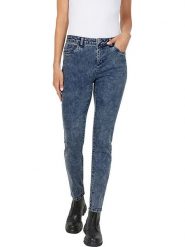 Heine Dżinsy push-up - Slim fit - w kolorze niebieskim rozmiar: 42. Niebieskie jeansy damskie Heine. Za 83.42 zł.