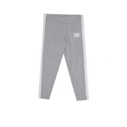 Legginsy z bawełna na co dzień na siłownię. Szare legginsy damskie LEONE 1947 APPAREL, bez wzorów, z bawełny. W wyprzedaży za 44.86 zł.