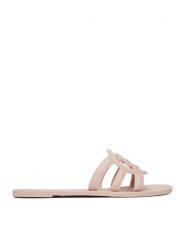 Nine West Klapki CEO-CT1120 Kremowy. Białe klapki damskie Nine West, bez wzorów, z materiału, bez obcasa, bez zapięcia. Za 89.99 zł.