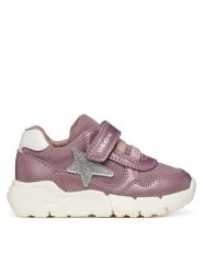 Geox Sneakersy B Flexyper Mini Girl B566NB 0AJAS C8217 S Srebrny ciemny. Szare buty sportowe dziewczęce Geox, ze skóry, bez zapięcia. Za 209.99 zł.