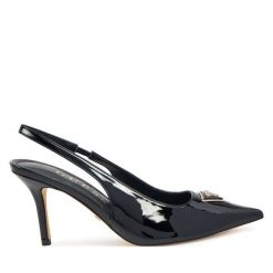 Szpilki Guess. Czarne szpilki damskie Guess, z aplikacjami, bez obcasa, na szpilce, bez zapięcia. Za 379.99 zł.