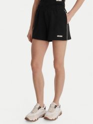 Guess Szorty sportowe V6GD08 K3004 Czarny Relaxed Fit. Czarne spodenki sportowe damskie Guess, s, z aplikacjami, z wiskozy. Za 279.99 zł.