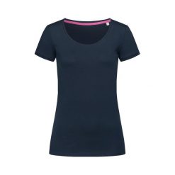 Koszulka Damska Megan Z Okrągłym Dekoltem. Niebieskie bluzki damskie Stedman, xs, bez wzorów, bez kołnierzyka, bez ramiączek. Za 53.99 zł.