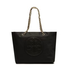Torebka Tory Burch. Czarne shopper bag Tory Burch, bez wzorów, bez dodatków. Za 899.99 zł.