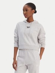 Reebok Bluza Brice RK25495CCW Szary Regular Fit. Szare bluzy damskie Reebok, xs, bez wzorów, z bawełny, bez kaptura. Za 199.99 zł.
