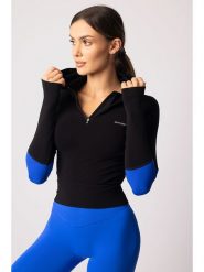 Spaio Bluza sportowa "Adapt" w kolorze czarnym rozmiar: L. Czarne bluzy damskie Spaio, l, bez wzorów, z materiału, bez kaptura. Za 136.78 zł.