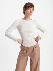 BGN Sweter w kolorze kremowym rozmiar: 38. Brązowe swetry klasyczne damskie BGN, bez kołnierzyka. Za 120.95 zł.