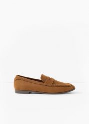 Loafersy. Brązowe balerinki damskie bonprix, bez wzorów. Za 94.99 zł.