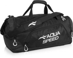 Torba sportowa pływacka na ramię 43l Aqua Speed. Białe torby sportowe Aqua-Speed, bez wzorów, z materiału, duże. Za 109.99 zł.