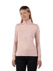 Bluza Rossignol W Blackside Fleece HZ różowa. Czerwone bluzy damskie Rossignol, na jesień, l, bez wzorów, z elastanu, bez kaptura. Za 419.99 zł.