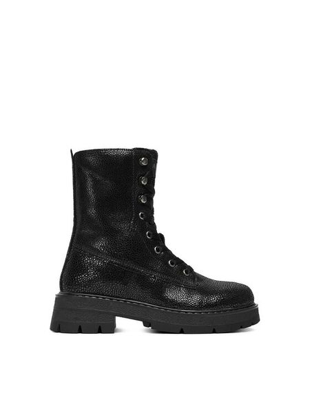 Badura Kozaki EO-BAND-6216-B Czarny. Czarne kozaki dziewczęce Badura, bez wzorów, z nubiku, bez obcasa, bez zapięcia. Za 299.99 zł.