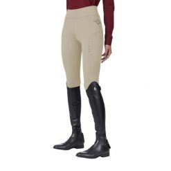 Damskie legginsy jeździeckie z pełną przyczepnością Vestrum Vega. Brązowe legginsy damskie VESTRUM, bez wzorów, z materiału. Za 482.00 zł.