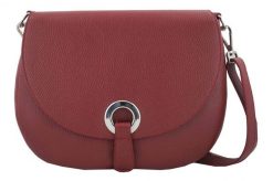 Listonoszka skórzana BARBERINI'S czerwona 641-13. Czerwone shopper bag Barberinis, z aplikacjami, ze skóry, przez ramię, duże, bez dodatków. Za 279.99 zł.