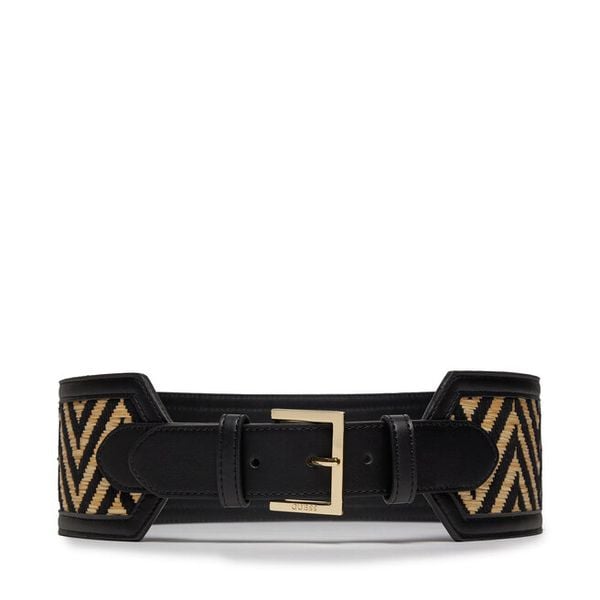 Pasek na talię Guess. Czarne paski damskie Guess, z aplikacjami. Za 205.99 zł.