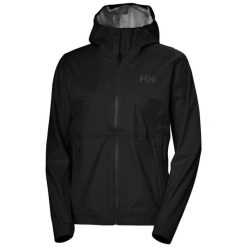 Damska kurtka wodoodporna Helly Hansen Momentum 3L Stretch. Czarne kurtki damskie Helly Hansen, l, bez wzorów, bez kaptura. Za 801.99 zł.