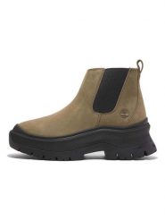 Timberland Skórzane sztyblety "Roxie Lane" w kolorze khaki rozmiar: 39. Brązowe botki damskie Timberland. Za 386.53 zł.