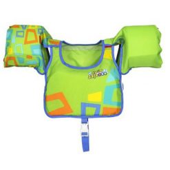 Kamizelka do pływania z pływakami duża Bestway. Zielone kamizelki damskie BESTWAY, bez wzorów, bez kaptura. Za 94.00 zł.