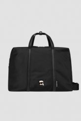 KARL LAGERFELD Damska torba sportowa Ikon Nylon. Czarne torby sportowe KARL LAGERFELD, bez wzorów, z nylonu. W wyprzedaży za 665.99 zł.