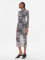 Hugo Sukienka codzienna Nortensis 50508573 Czarny Slim Fit. Czarne sukienki damskie Hugo, bez wzorów, z syntetyku, bez ramiączek. Za 799.00 zł.