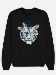 WOOOP Bluza "Frozen Tiger" w kolorze czarnym rozmiar: M. Czarne bluzy damskie Wooop, m, bez wzorów, z bawełny, bez kaptura. Za 79.40 zł.
