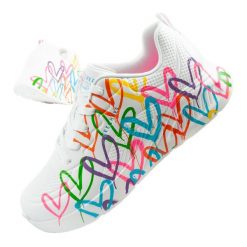 Buty sneakersy sportowe damskie Skechers Uno Lite białe wygodne. Białe obuwie sportowe casual damskie Skechers, trekkingowe. Za 299.00 zł.