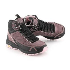Wysokie buty trekkingowe Alpine Pro Kerele Vibram. Szare obuwie trekkingowe damskie Alpine Pro, z gumy, za kostkę, bez zapięcia. Za 999.00 zł.