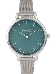 Simplify Zegarek kwarcowy "the 5800" w kolorze srebrno-zielonym rozmiar: onesize. Szare, analogowe zegarki damskie Simplify, metalowe. Za 130.99 zł.