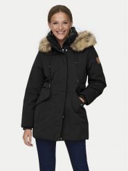 ONLY Parka New Priska 15300627 Czarny Regular Fit. Czarne parki damskie Only, l, z syntetyku, bez kaptura. Za 649.99 zł.