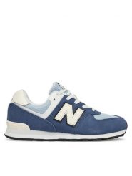 New Balance Sneakersy G57450H Niebieski. Niebieskie buty sportowe chłopięce New Balance, ze skóry, bez zapięcia. Za 429.99 zł.