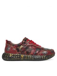 Laura Vita Sneakersy Burton 36 Czerwony. Czerwone obuwie sportowe damskie LAURA VITA, ze skóry, bez zapięcia. Za 479.99 zł.