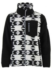 Peak Mountain Kurtka polarowa "Arthur" w kolorze czarno-białym rozmiar: M. Białe kurtki damskie Peak Mountain, m, bez wzorów, z polaru, bez kaptura. Za 196.70 zł.