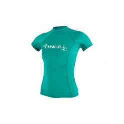 Damska koszulka typu rashguard O'Neill wetsuits Basic Skins. Niebieskie bluzki damskie O'Neill, bez wzorów, sportowe, bez kołnierzyka, bez ramiączek. Za 148.00 zł.