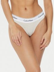 Calvin Klein Underwear Stringi 0000F3786E Beżowy. Brązowe stringi Calvin Klein Underwear, bez wzorów, z bawełny. Za 59.99 zł.